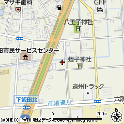 静岡県浜松市中央区飯田町1107周辺の地図