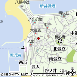 日間賀郵便局周辺の地図