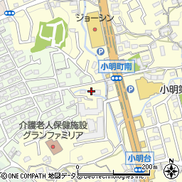 奈良県生駒市小明町1140周辺の地図