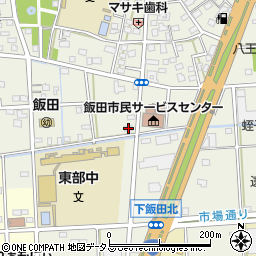 静岡県浜松市中央区飯田町564周辺の地図