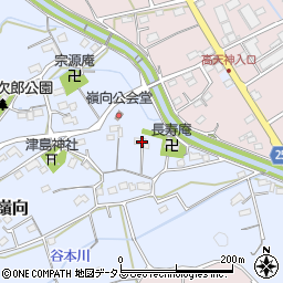静岡県掛川市上土方嶺向538周辺の地図