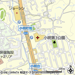 奈良県生駒市小明町1031周辺の地図
