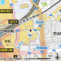 格安ビールと鉄鍋餃子 3 6 5酒場 梅田HEP通り店周辺の地図