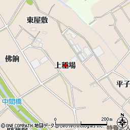 愛知県豊橋市野依町上稲場周辺の地図