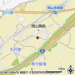 岡山県岡山市東区楢原710周辺の地図