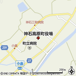 神石高原町役場　本庁監査委員事務局周辺の地図