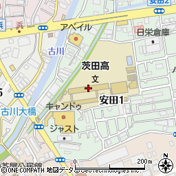 大阪府立茨田高等学校周辺の地図