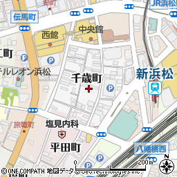 静岡県浜松市中央区千歳町周辺の地図