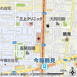 大阪城東郵便局　荷物集荷周辺の地図