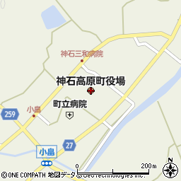 広島県神石高原町（神石郡）周辺の地図