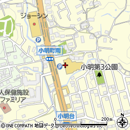 奈良県生駒市小明町1037周辺の地図