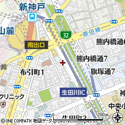 ＡＡＡあなたの町の家庭教師・個別指導サービス　兵庫県・神戸市・中央区・北区・灘区・東灘区・兵庫区受付ダイヤル周辺の地図