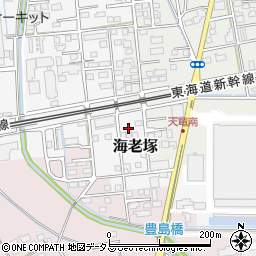 静岡県磐田市海老塚1038周辺の地図