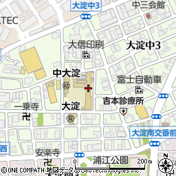 大阪市立大淀小学校周辺の地図