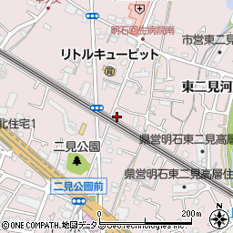兵庫県明石市二見町東二見354-18周辺の地図