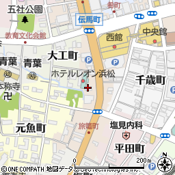 静岡県浜松市中央区伝馬町90周辺の地図