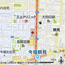 大阪城東郵便局周辺の地図