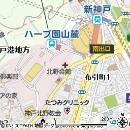 新神戸オリエンタル劇場周辺の地図