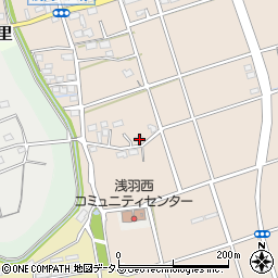 静岡県袋井市浅岡121周辺の地図