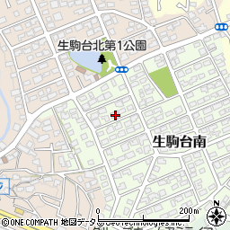 奈良県生駒市生駒台南176周辺の地図