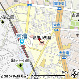 三重県津市大倉周辺の地図