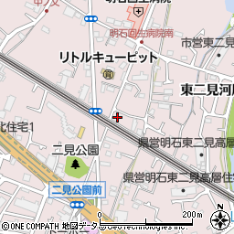 兵庫県明石市二見町東二見354-17周辺の地図