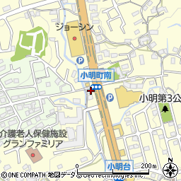 奈良県生駒市小明町1051周辺の地図