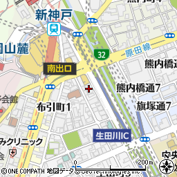ワコーレ新神戸プラザ周辺の地図