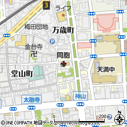 日本キリスト教団扇町教会周辺の地図