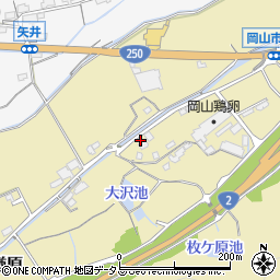 岡山県岡山市東区楢原747周辺の地図