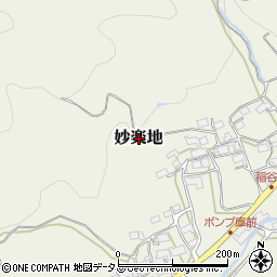 三重県伊賀市妙楽地周辺の地図