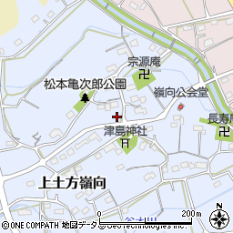 静岡県掛川市上土方嶺向999周辺の地図