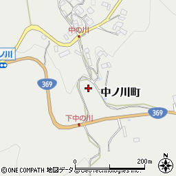 奈良県奈良市中ノ川町周辺の地図