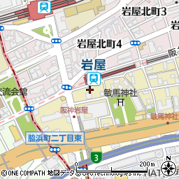 ＪＳＮパーク岩屋駅前駐車場周辺の地図