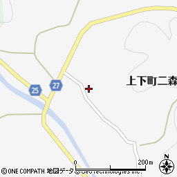 広島県府中市上下町二森223周辺の地図