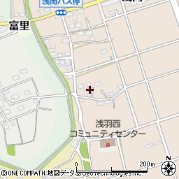 静岡県袋井市浅岡128周辺の地図