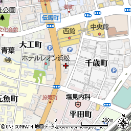 静岡県浜松市中央区伝馬町62周辺の地図