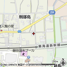 静岡県磐田市刑部島270周辺の地図