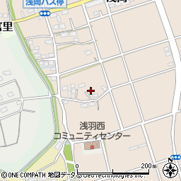 静岡県袋井市浅岡122周辺の地図