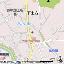 静岡県掛川市下土方307周辺の地図