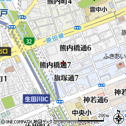 ブランズ新神戸周辺の地図