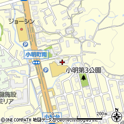 奈良県生駒市小明町1024-1周辺の地図