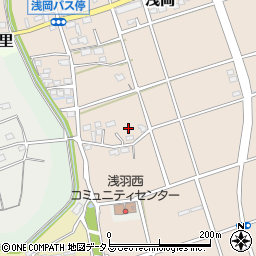 静岡県袋井市浅岡114周辺の地図