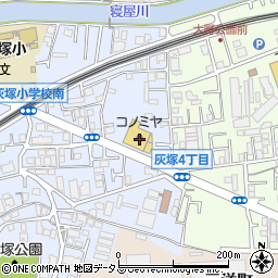 株式会社コノミヤ　住道店周辺の地図