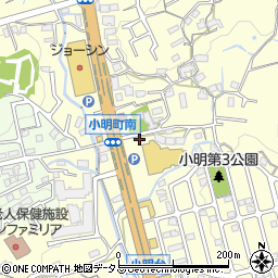 奈良県生駒市小明町1036周辺の地図