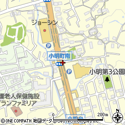小明町南周辺の地図