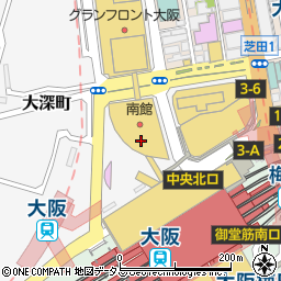 ｏｖｅｒｒｉｄｅ　グランフロント大阪店周辺の地図