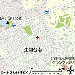 奈良県生駒市生駒台南81周辺の地図
