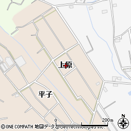 愛知県豊橋市野依町上原周辺の地図