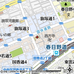 神戸市立　神若保育所周辺の地図